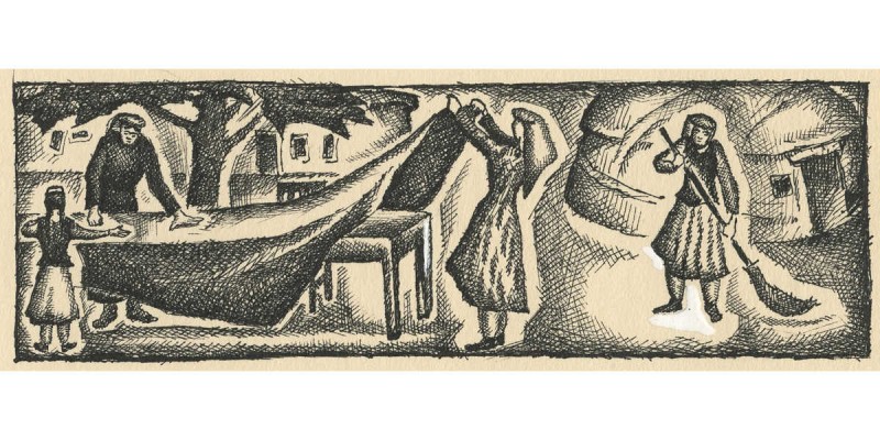 Меженинов Михаил Алексеевич. Лот из шести книжных иллюстраций 